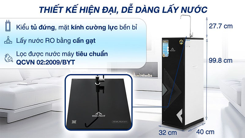 Máy lọc nước RO Hòa Phát HPR526 11 lõi - Hàng chính hãng