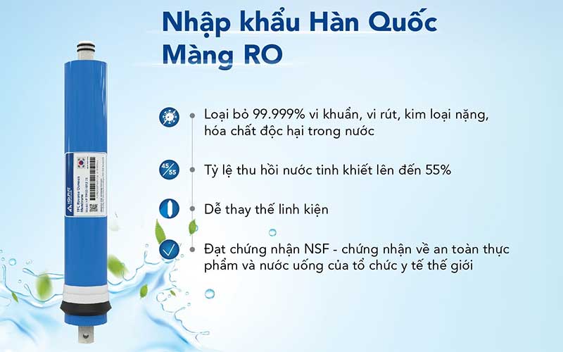 Máy lọc nước RO Hòa Phát HWU3A1022 - Hàng chính hãng