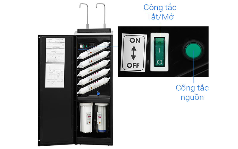Máy lọc nước RO Hydrogen Pro nóng nguội lạnh Mutosi MP-F081-HC4H3