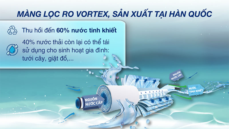 Máy lọc nước RO Hydrogen nguội lạnh Kangaroo Waterfall KG100EW 7 lõi  - Hàng chính hãng