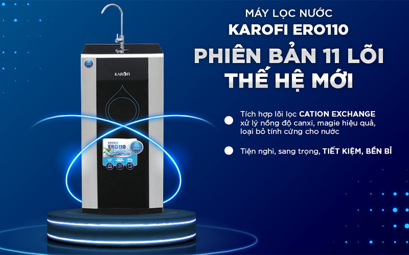 Máy lọc nước RO Karofi ERO110 - Hàng chính hãng