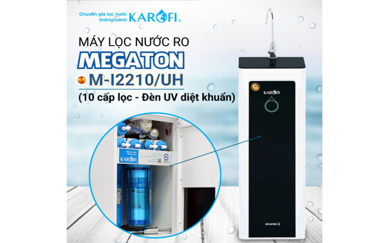 Máy lọc nước RO Karofi Megaton M-I2210/UH - Hàng chính hãng