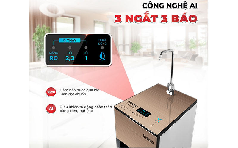 Máy lọc nước RO Makano X-Guard Luxury MKW-33010M - Hàng chính hãng