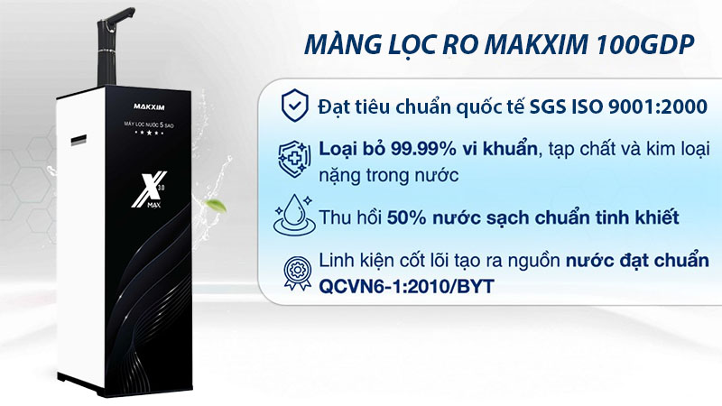 Máy lọc nước RO Maksim MAK-X3.0 - Hàng chính hãng