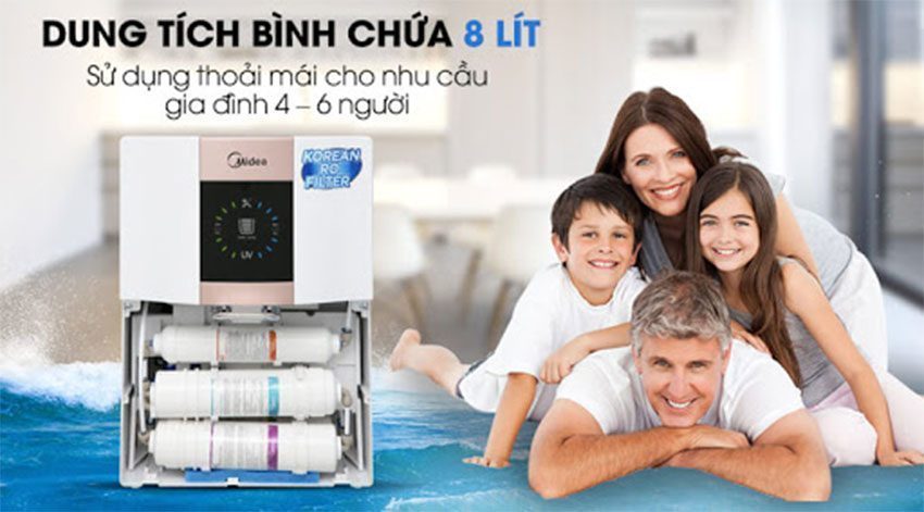 Máy lọc nước RO Midea JN1648T-RO - Hàng chính hãng
