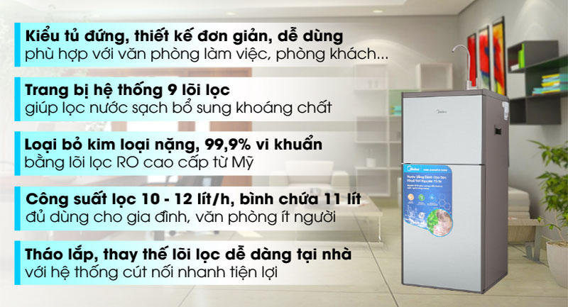 Thiết kế của Máy lọc nước RO Midea MWP-S0920MR