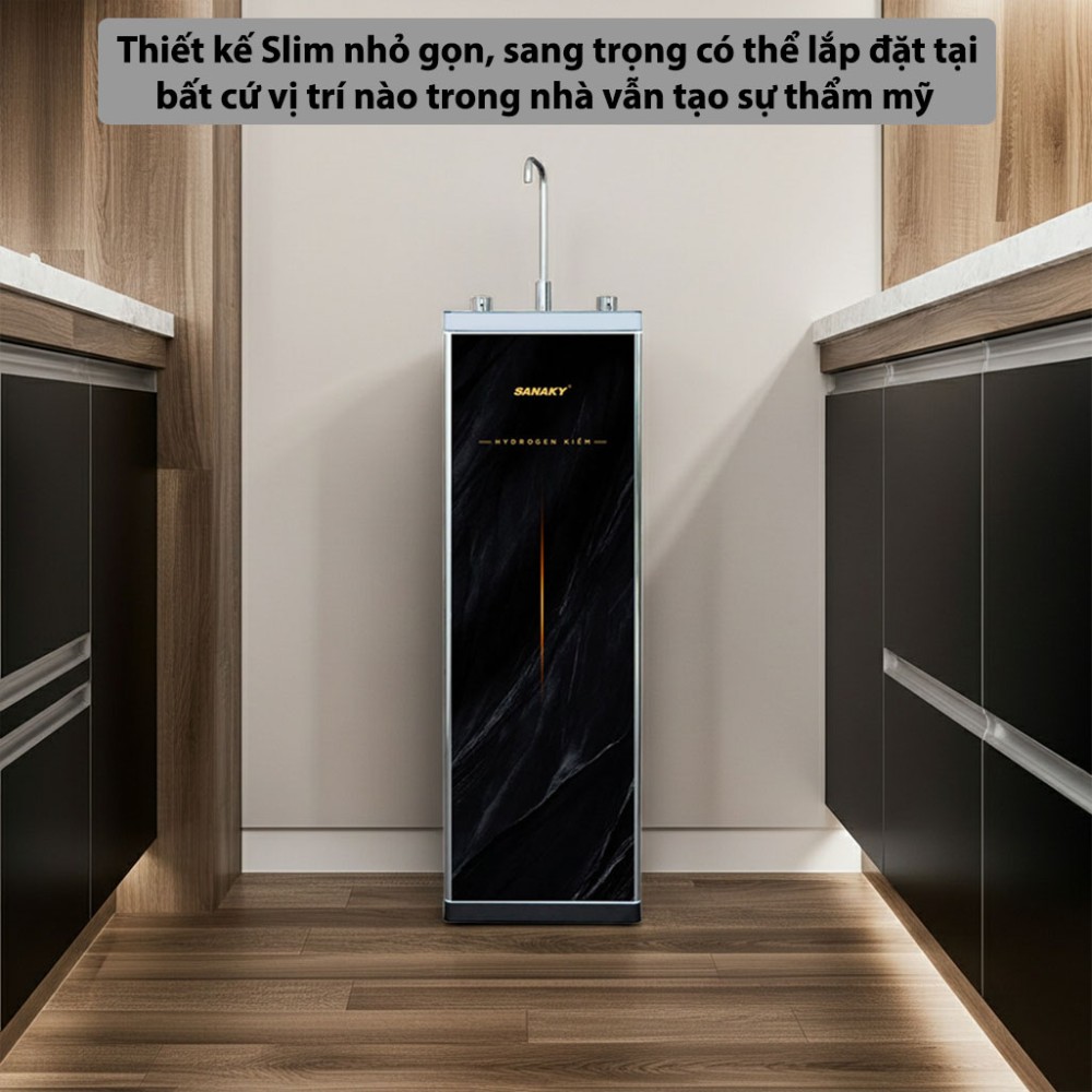 Máy lọc nước RO Sanaky SNK-S1HK003 thiết kế kiểu dáng Slim sang trọng, chất liệu bền bỉ