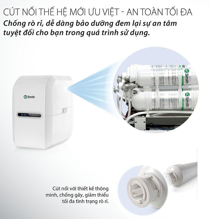 Chi tiết của máy lọc nước RO-Side Stream A.O.Smith G2