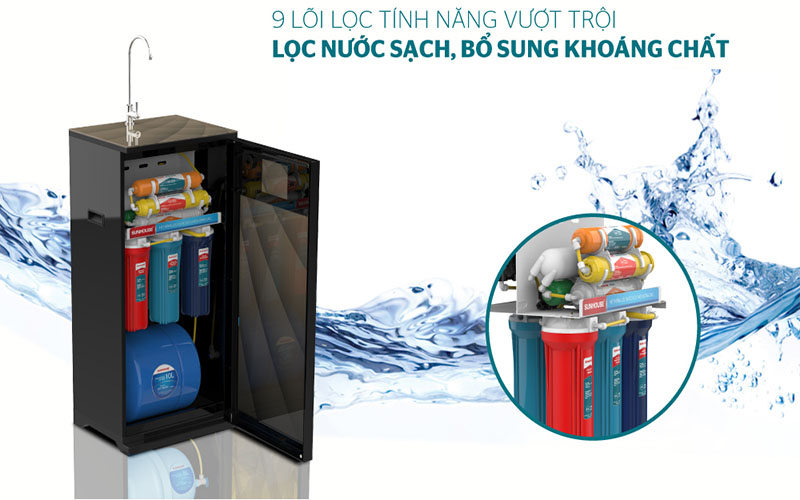 Máy lọc nước RO Sunhouse SHA8817KP - Hàng chính hãng