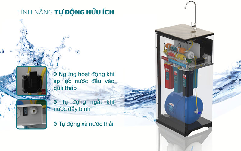 Máy lọc nước RO Sunhouse SHA8817KP - Hàng chính hãng
