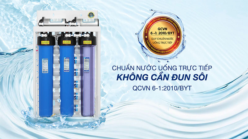 Máy lọc nước RO bán công nghiệp Hòa Phát HPT725 10 lõi - Hàng chính hãng