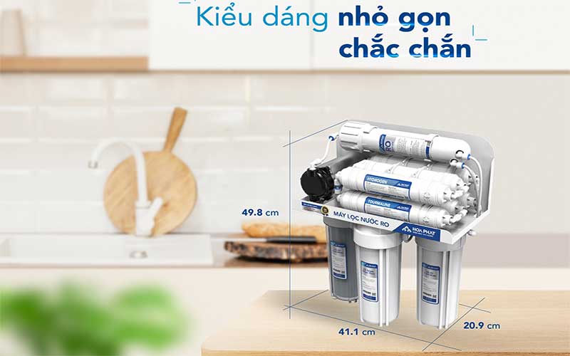 Thiết kế của Máy lọc nước RO để gầm khung treo Hòa Phát HWU2A1022