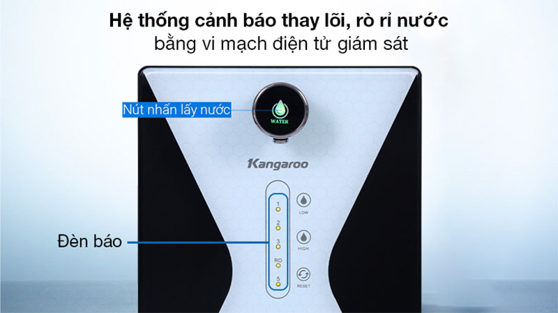Máy lọc nước RO hydrogen ion kiềm Kangaroo KG100EED - Hàng chính hãng