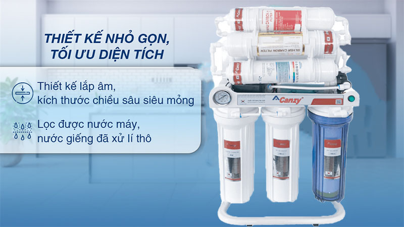 Thiết kế của Máy lọc nước RO không tủ Canzy CZ Deluxe 08/09KV