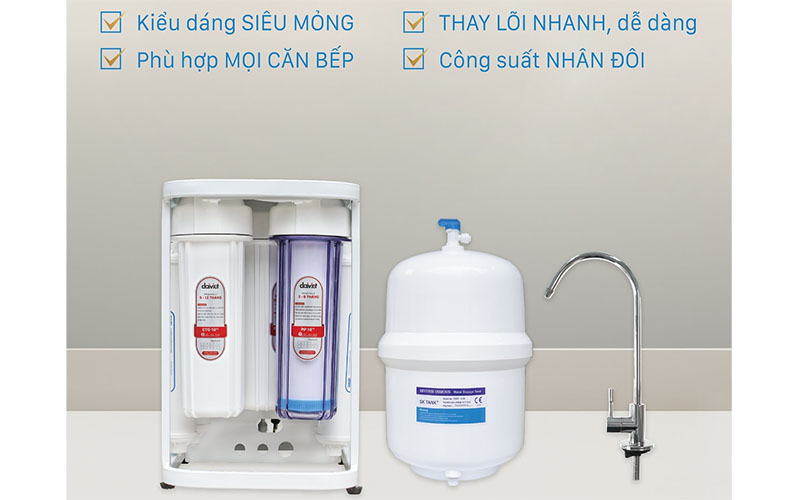 Máy lọc nước RO không vỏ tủ dùng cốc Makano MKW-35008D - Hàng chính hãng