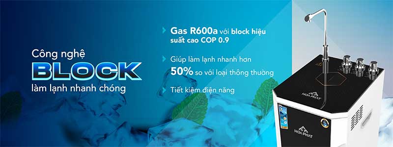 Máy lọc nước RO nóng lạnh Hòa Phát HWBS1A1021 - Hàng chính hãng