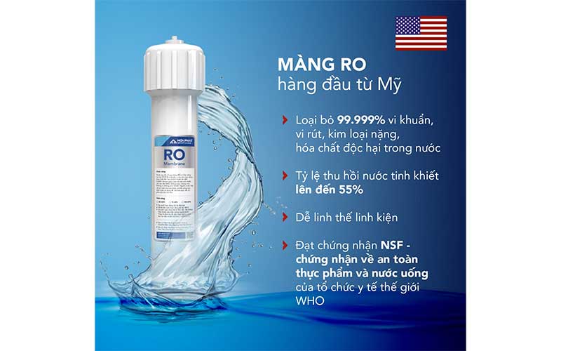 Máy lọc nước RO nóng lạnh Hòa Phát HWBS2A1021 - Hàng chính hãng