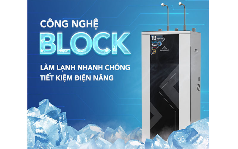 Máy lọc nước RO nóng nguội lạnh Hòa Phát HPN638 - Hàng chính hãng