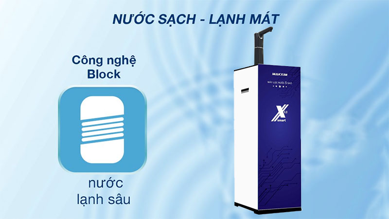 Máy lọc nước RO nóng lạnh nguội Makxim MAK-X6.0 - Hàng chính hãng