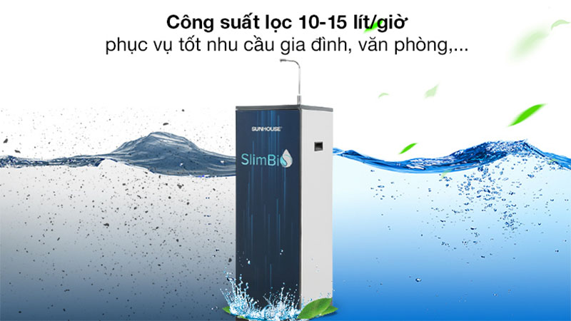 Máy lọc nước RO nóng nguội lạnh Sunhouse SHA76214CK-S - Hàng chính hãng