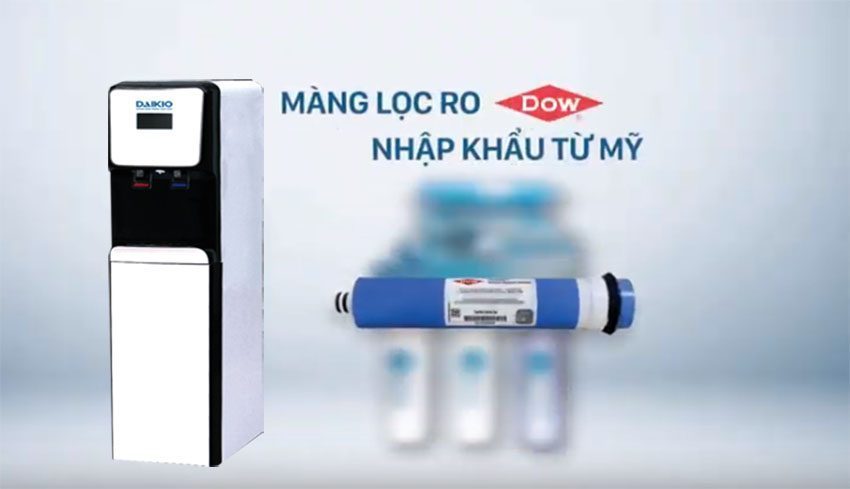 Máy lọc nước RO nóng nguội Daikio DKW-40306B với màng lọc tinh RO