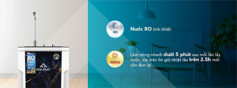 Máy lọc nước RO nóng nguội Hòa Phát HPN616 - Hàng chính hãng