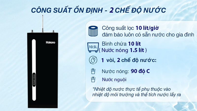 Máy lọc nước RO nóng nguội Makano MKW-42210H3 - Hàng chính hãng