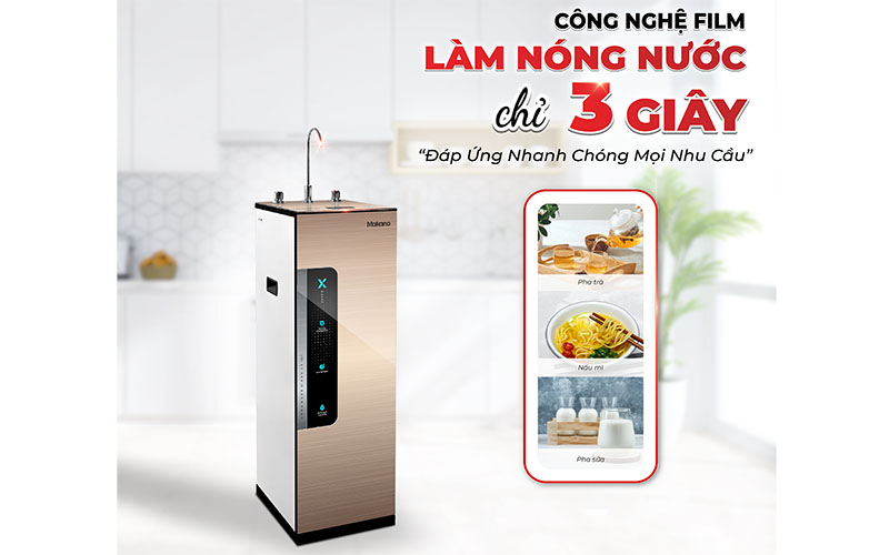 Máy lọc nước RO nóng nguội Makano X-Guard Luxury MKW-33210M - Hàng chính hãng