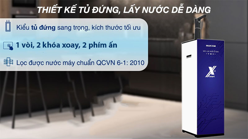 Máy lọc nước RO nóng nguội Maksim MAK-X5.0 - Hàng chính hãng