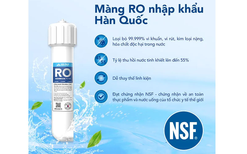 Máy lọc nước RO nóng nguội lạnh Hòa Phát HPN631 - Hàng chính hãng