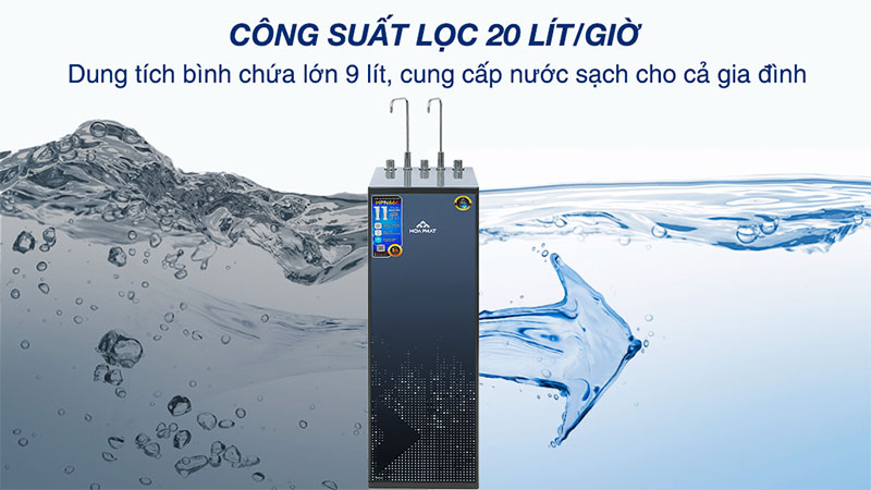 Máy lọc nước RO nóng nguội lạnh Hòa Phát HPN666 - Hàng chính hãng