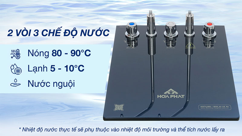 Máy lọc nước RO nóng nguội lạnh Hòa Phát HPN666 - Hàng chính hãng