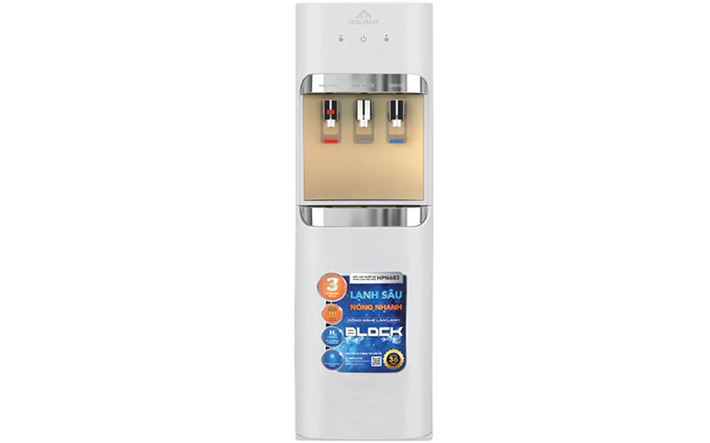 Máy lọc nước RO nóng nguội lạnh Hòa Phát HPN683 - Hàng chính hãng
