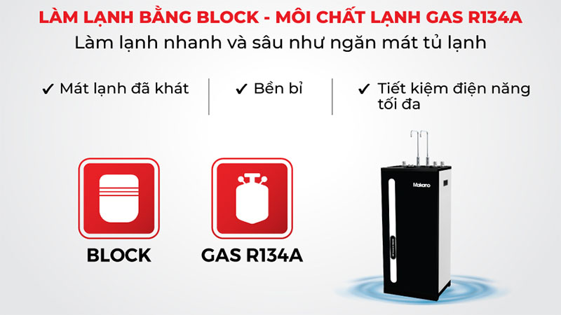 Máy lọc nước RO nóng nguội lạnh Makano MKW-32709H3 - Hàng chính hãng