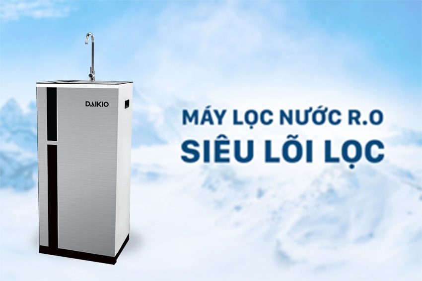 Máy lọc nước RO siêu lõi lọc Daikio DKW-63008H - Hàng chính hãng