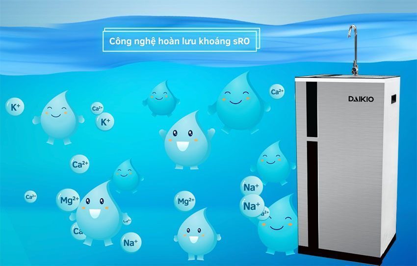 Máy lọc nước RO siêu lõi lọc Daikio DKW-63008H - Hàng chính hãng