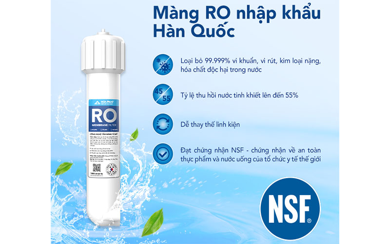 Máy lọc nước RO tủ đứng Hòa Phát HPR556 - Hàng chính hãng