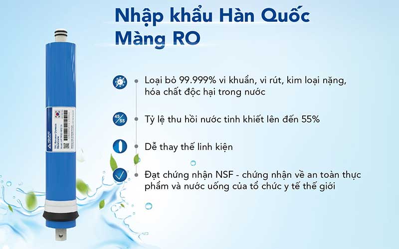 Máy lọc nước RO tủ đứng Hòa Phát HWR1A1022 - Hàng chính hãng