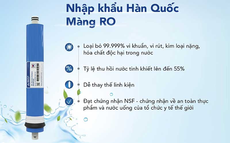 Máy lọc nước RO tủ đứng Hòa Phát HWR3B1022 - Hàng chính hãng