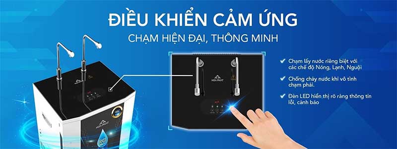 Máy lọc nước RO nóng lạnh Hòa Phát HWBR3B1021T - Hàng chính hãng