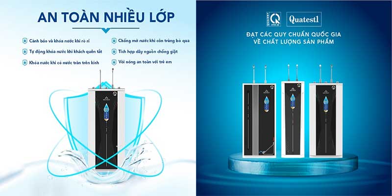 Máy lọc nước RO nóng lạnh Hòa Phát HWBR3B1021T - Hàng chính hãng