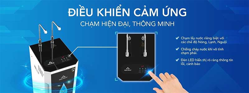 Máy lọc nước RO nóng lạnh Hòa Phát HWBS1B1021T - Hàng chính hãng