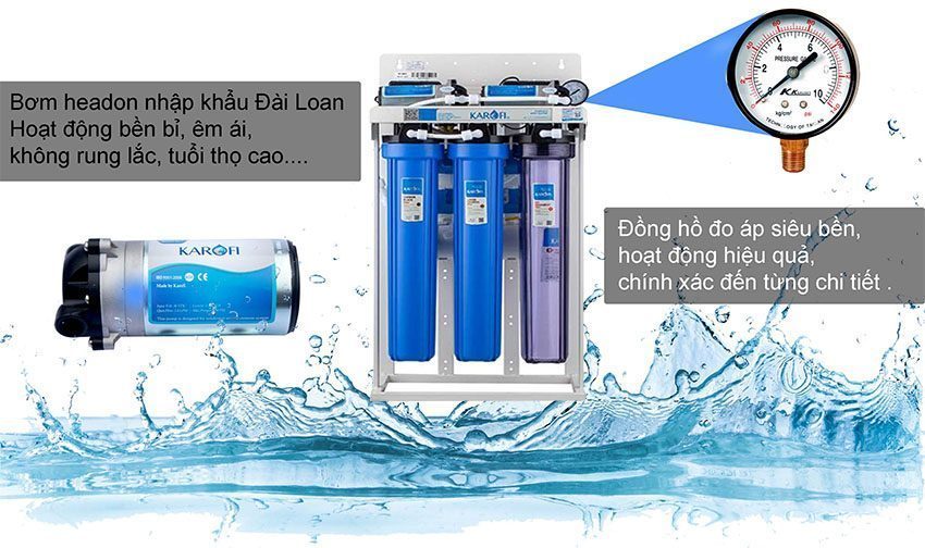Chi tiết của máy lọc nước bán công nghiệp RO Karofi KT-KB80T
