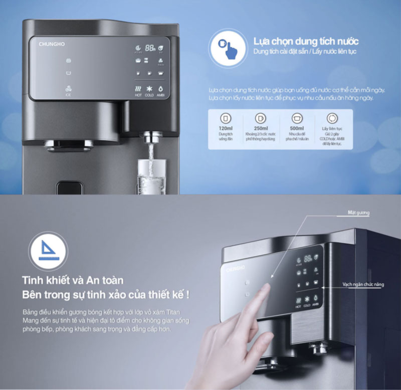 Máy lọc nước khử trùng ChungHo GWI-60C9560M - Hàng chính hãng
