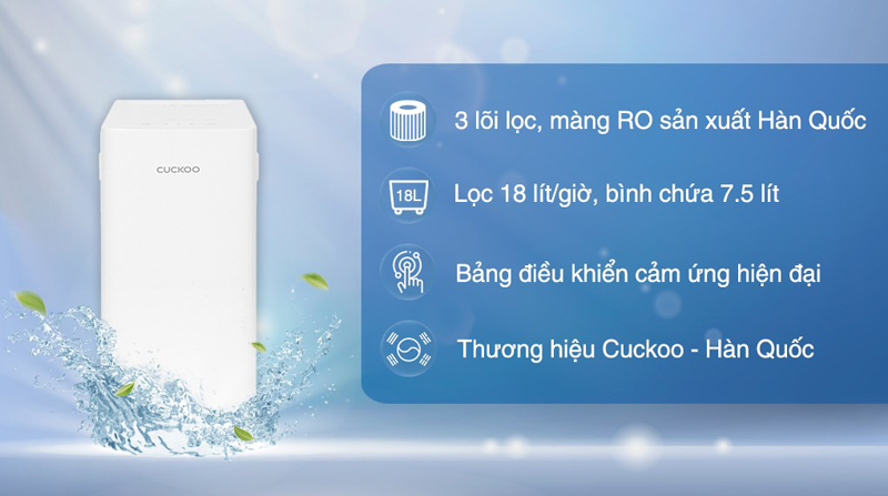 Máy lọc nước RO Cuckoo CP-YR701UW  - Hàng chính hãng