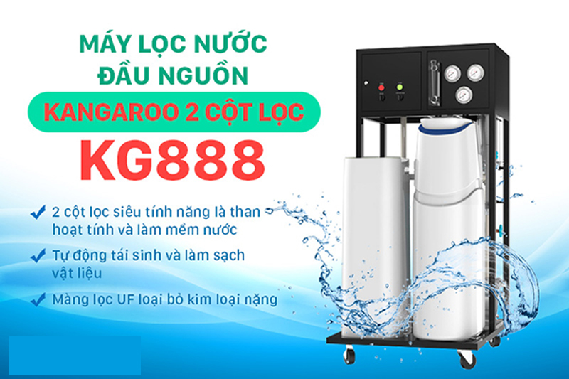 Máy lọc nước đầu nguồn Kangaroo KG888 - Hàng chính hãng