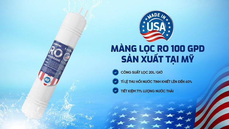 Máy lọc nước để gầm Karofi KAQ-U05 PRO - Hàng chính hãng