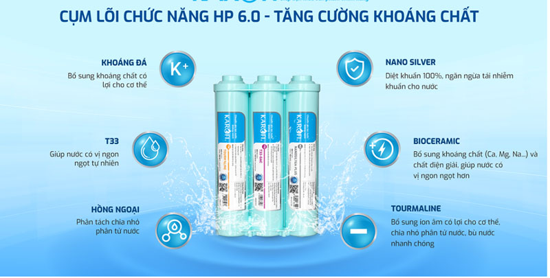 Máy lọc nước Karofi KT-ERO100V - Hàng chính hãng