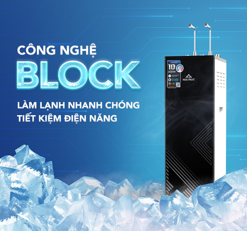 Máy lọc nước RO nóng nguội lạnh Hòa Phát HPN656 - Hàng chính hãng
