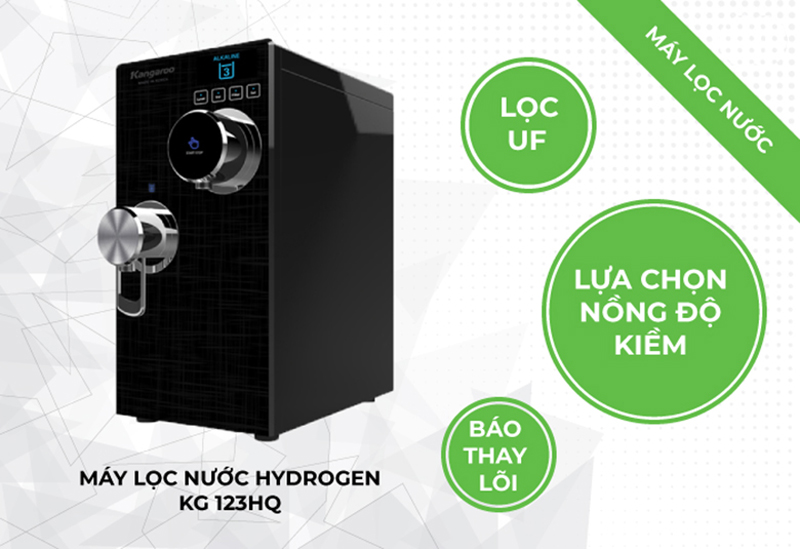 Máy lọc nước Kangaroo Hydrogen KG123HQ - Hàng chính hãng